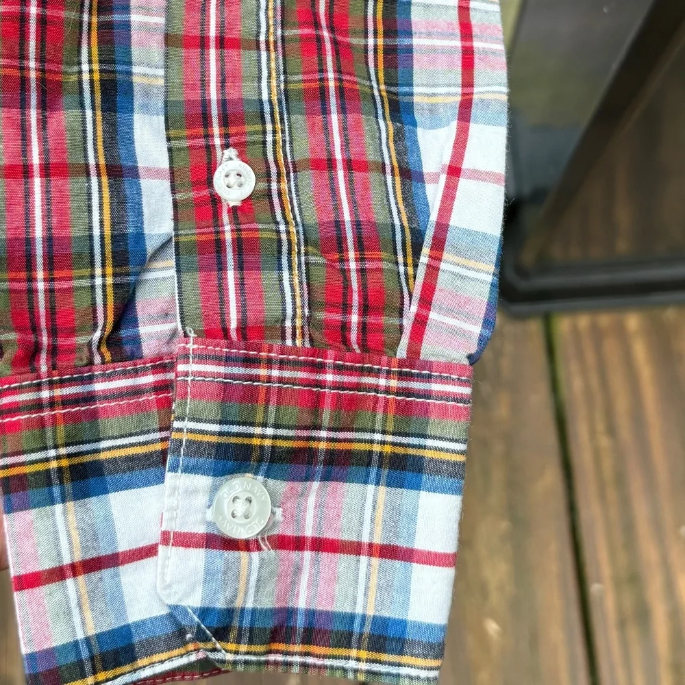 Boys Old Navy Plaid Button Down - size medium
